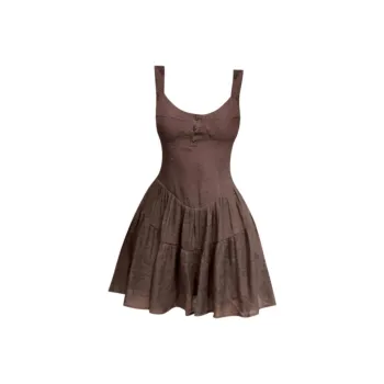 IDLE SOUL Slip Dresses Women's Dark Brown