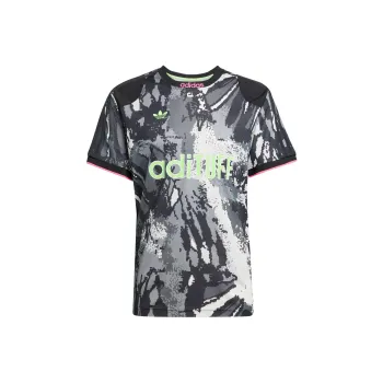Adidas Originals Archive SS25 Soccer Jersey Men's Grey/Black/White/Green/Pink