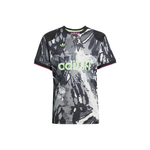 Adidas Originals Archive SS25 Soccer Jersey Men's Grey/Black/White/Green/Pink