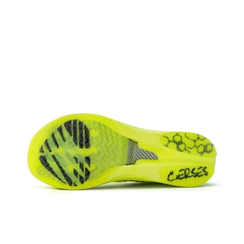 CIERSES Low Top Running Shoes Unisex Fluorescent Lime Green-4