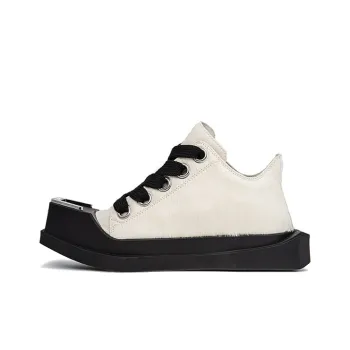 ANCIENT FOSSIL Low Top Skateboard Shoes Unisex White