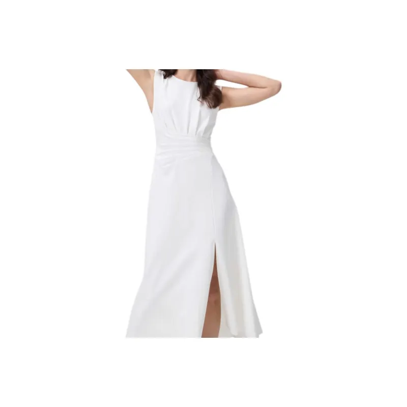 Diane Von Furstenberg FW25 Sleeveless Dress Women's White-4