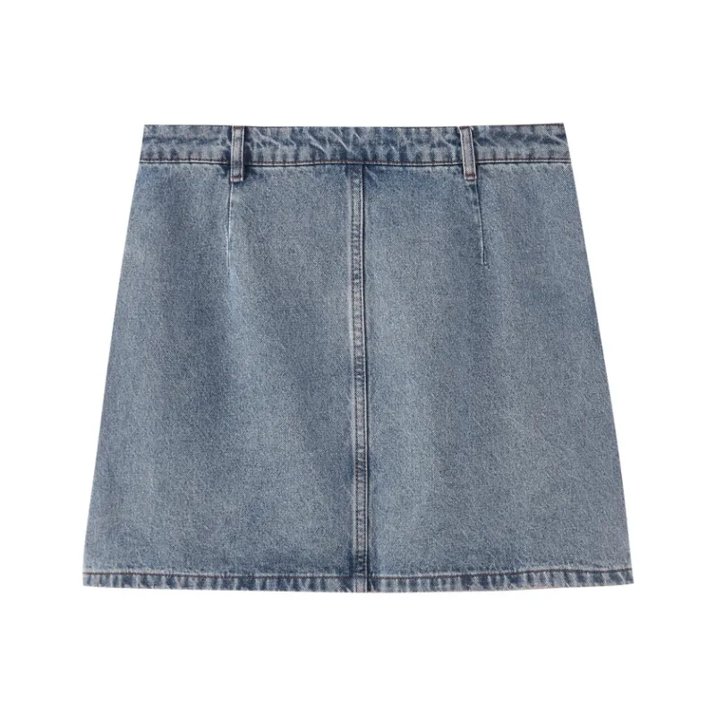 SHUIYUNJIAN Denim Short Skirts Women's-1
