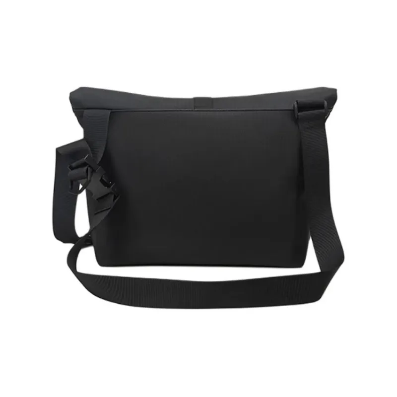 VIHUS Fabric, Polyurethane, Synthetic Leather Crossbody Bag, Shoulder Bag Men's Black-3