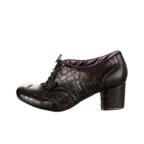 IRREGULAR CHOICE Clara Bow Chunky Heel High Heels 5.6cm Women's Black