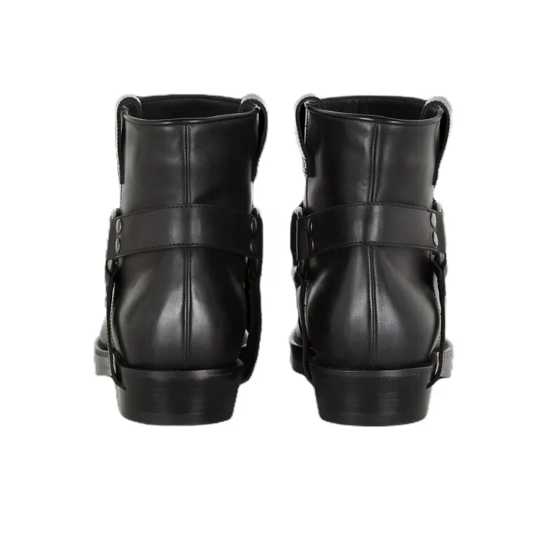 BALMAIN Ankle Boots Men's Black-4