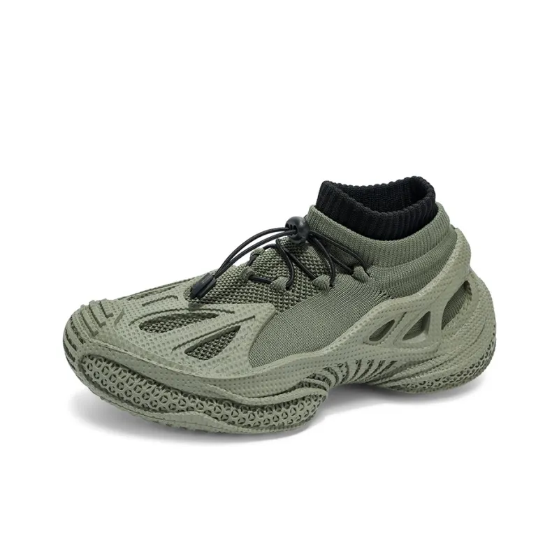 TELENT Shock Absorbers With Slip Resistant And Abrasion Resistant Properties High Top Casual Shoes Men's-6