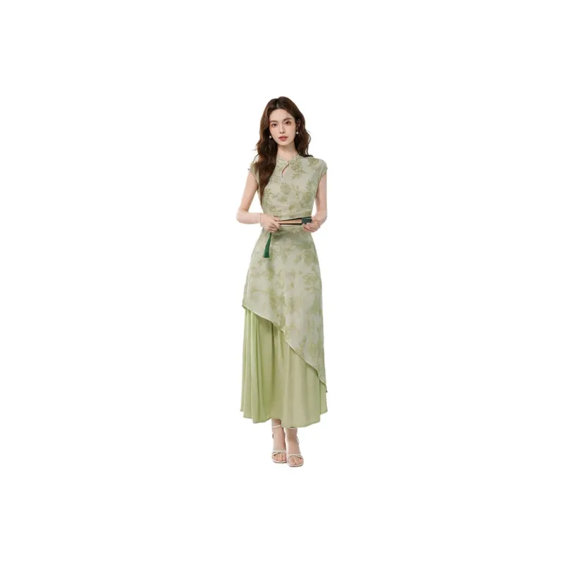 ERIRI Sleeveless Dresses Women's-4