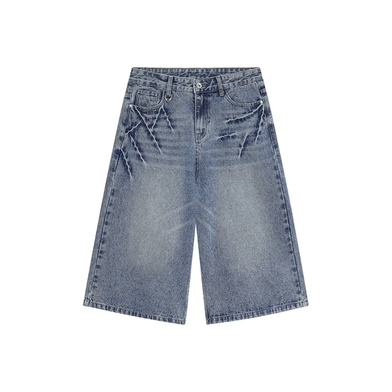 K411 Denim Shorts Unisex-5