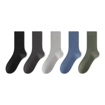 LUOLIAN Mid Calf Socks Men's 5 Pack