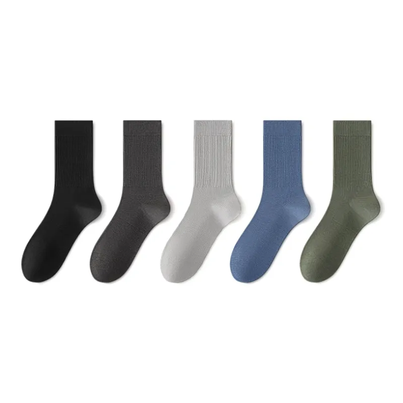 LUOLIAN Mid Calf Socks Men's 5 Pack-0