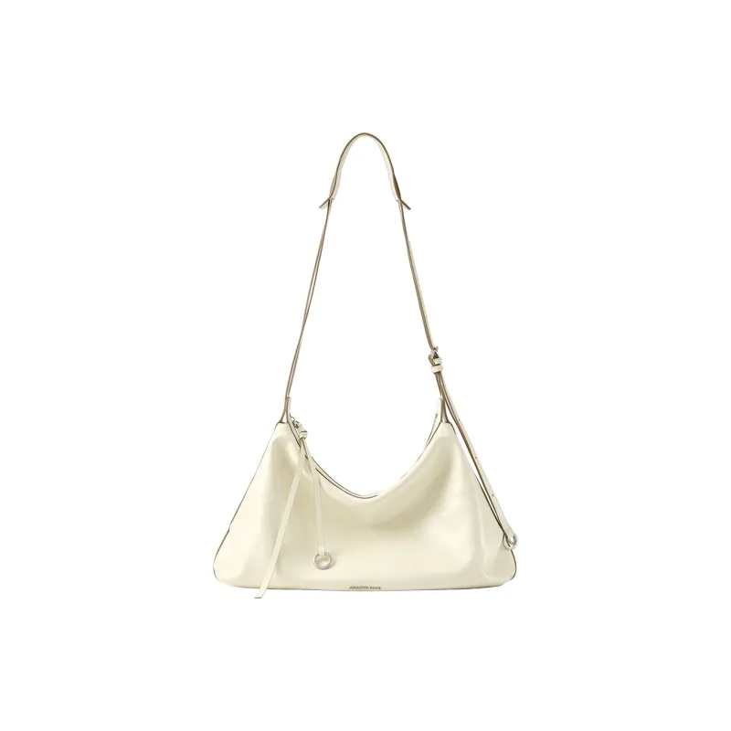 AMAZING SONG Cow Leather Hobo Bag, Crossbody Bag, Shoulder Bag Women's Elegant Black/Dark Chocolate/Cream Yellow-1