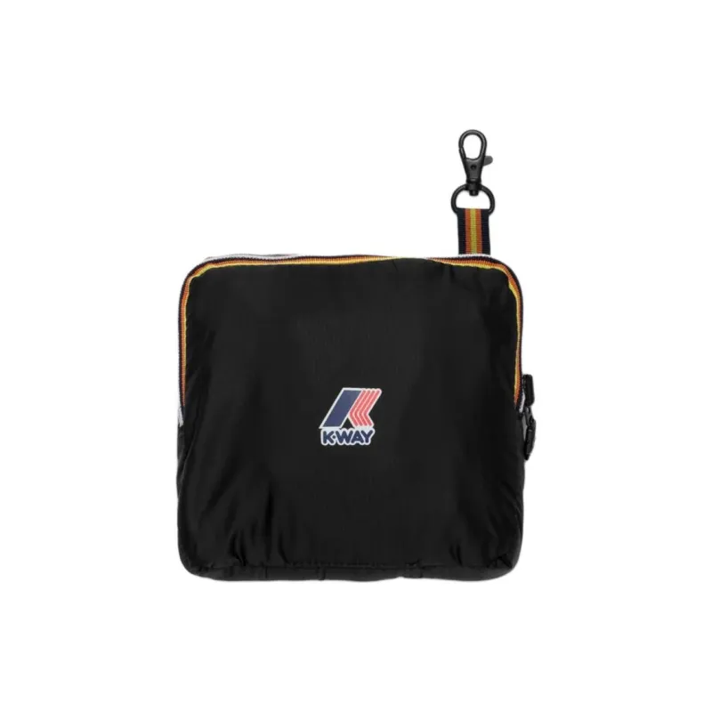 K WAY Nylon Backpack Unisex Black-2