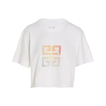 Givenchy Cropped Masculine T Shirt White