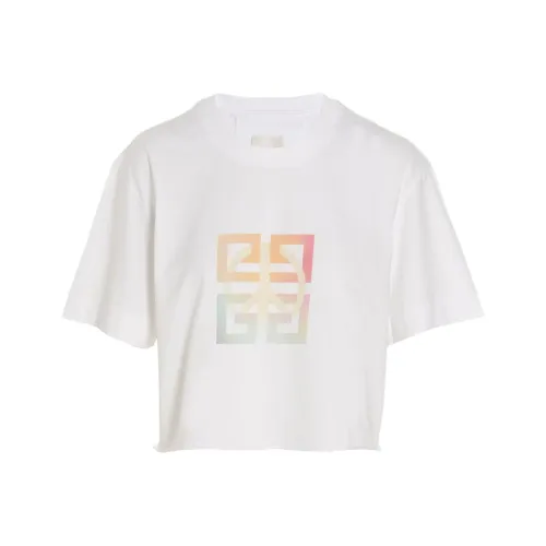 Givenchy Cropped Masculine T Shirt White