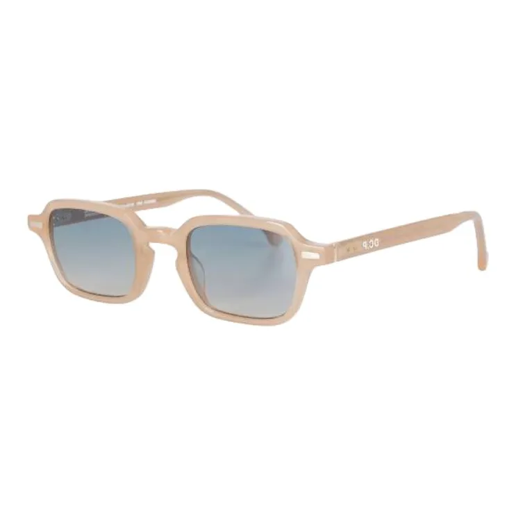 District Vision Acetate Rectangular Sunglasses Unisex Beige-2