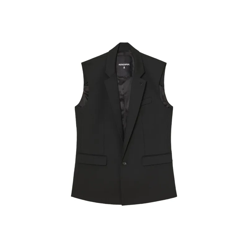 Patrizia Pepe SS25 Vest Men's Black-0