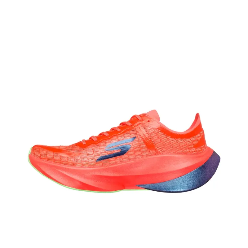Skechers Aero Tempo Low Top Running Shoes Men's Orange-2