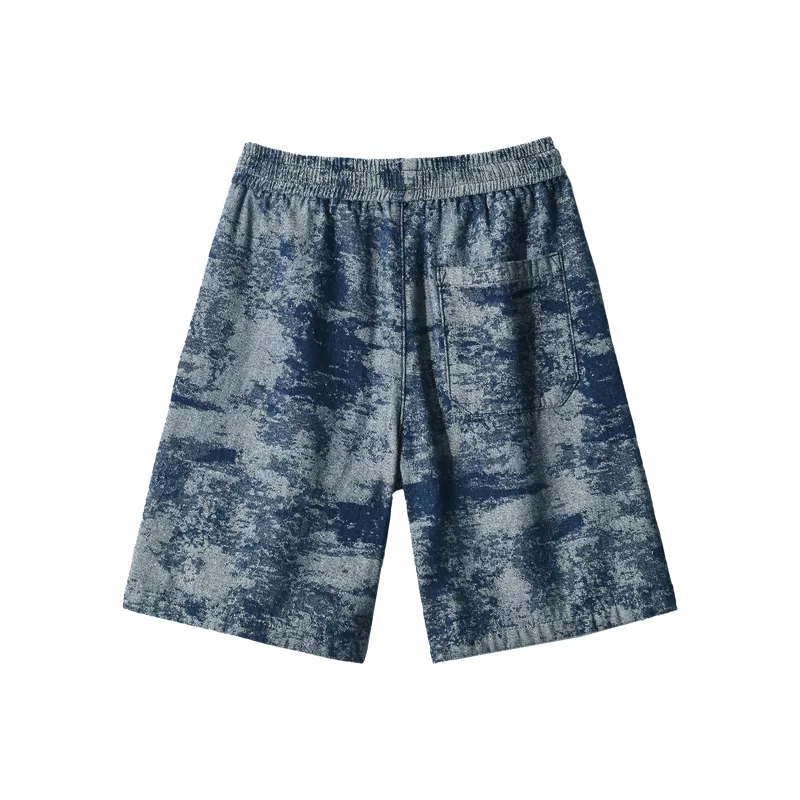 Jeep Casual Loose Fit Mid Rise Denim Shorts Unisex-8