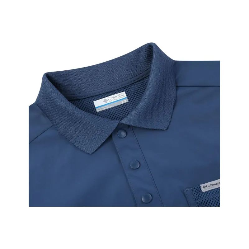 Columbia Polo Shirts Men Blue-2