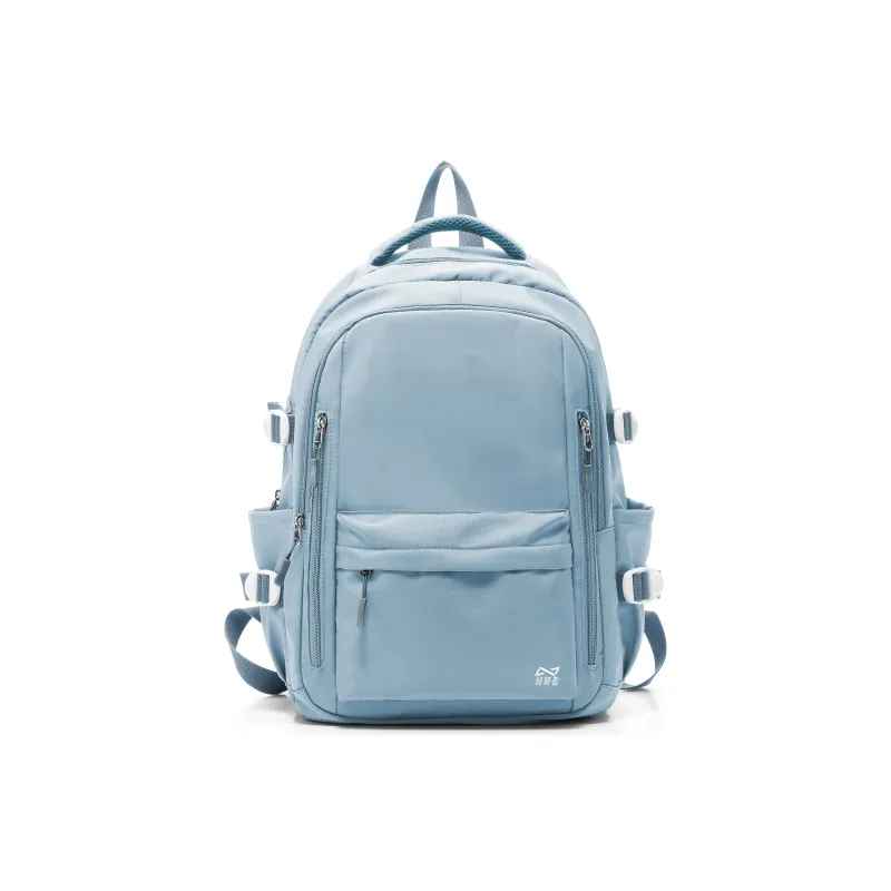 KEYSTREET Fabric Backpack Unisex Burgundy/White & Blue/Green/Blue-18