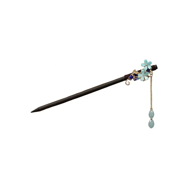 Pink Empress Wooden Hairpins Women's-0