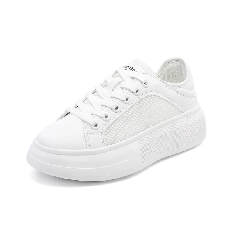 RED DRAGONFLY Low Top Casual Shoes Women's White-1