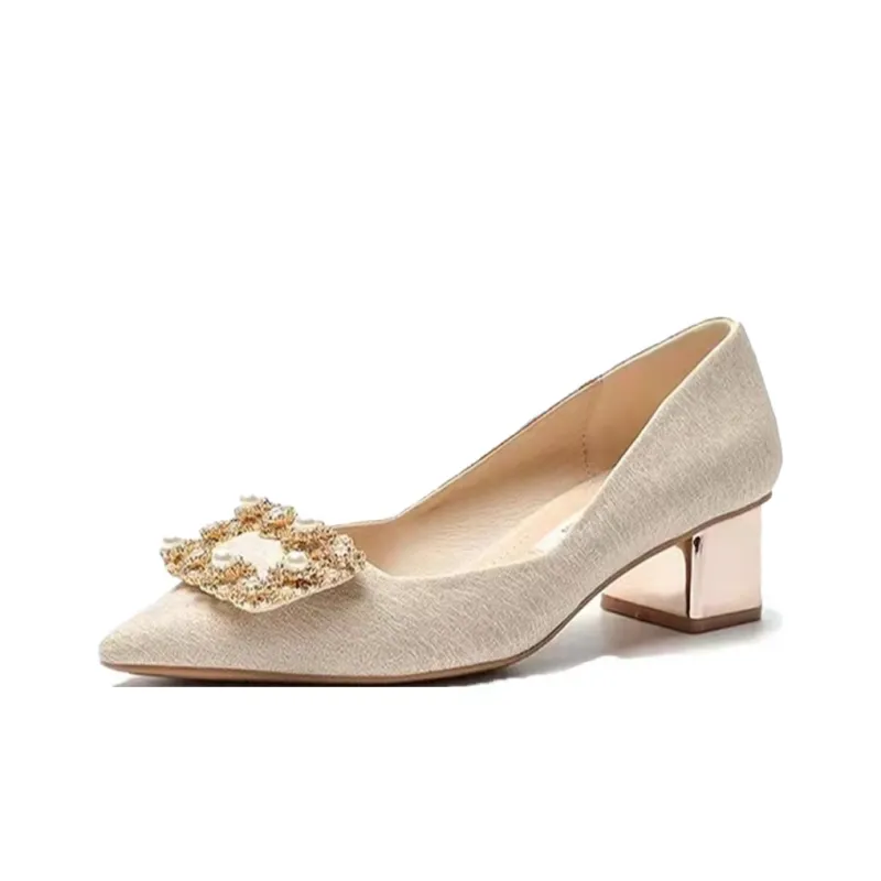 NTOZE Chunky Heel High Heels Women's-5