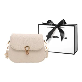 LETOO PU Crossbody Bag Women's White/Khaki/Black/Red