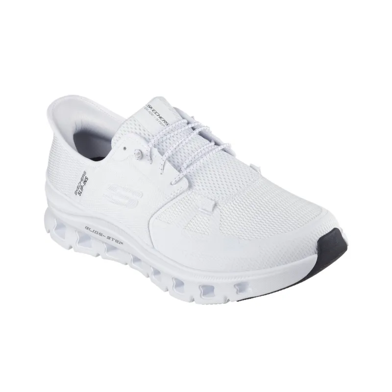 Skechers Glide Step Low Top Training Shoes Men's White-3