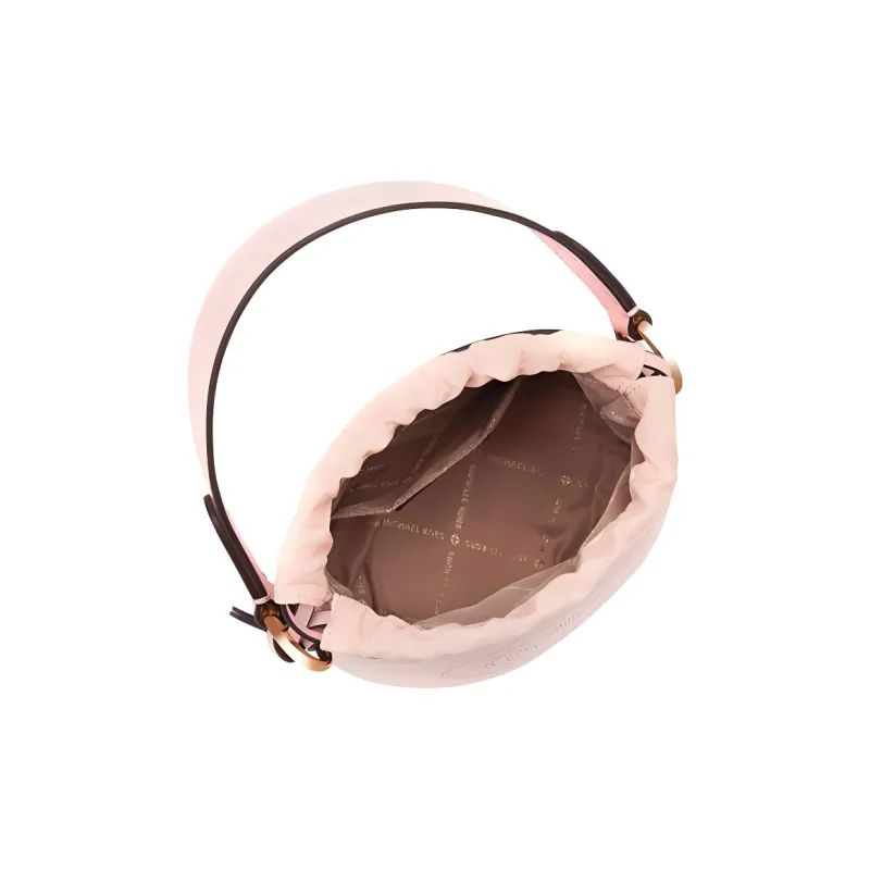 MICHAEL KORS Aidy Cow Leather Bucket Bag Handbag Shoulder Bag Crossbody Bag Small Size Women's Soft Pink-1