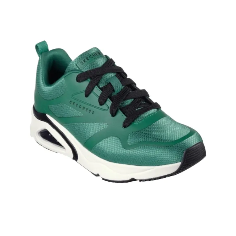 Skechers Tres Air Uno Low Top Casual Shoes Men's Green-2