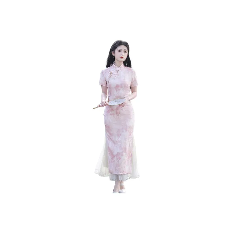 Mu Xiao Xin Short Sleeved Dress Women's-0
