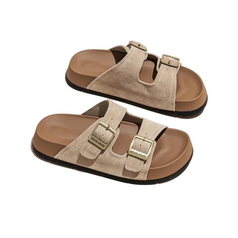 Help Rubber Sole Cut Out Odor Resistant Quick Dry Slide Slippers Women's-2