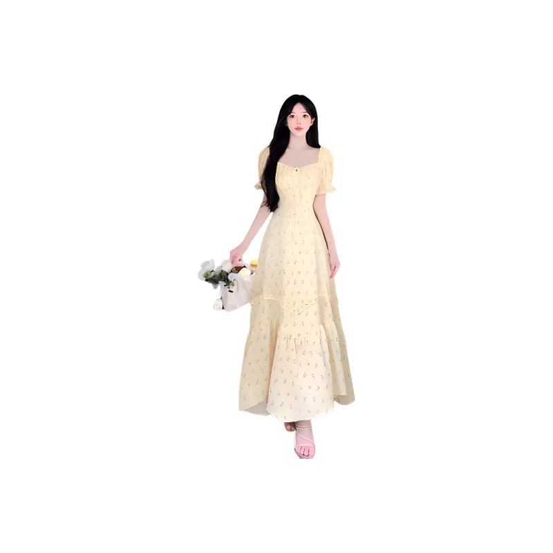 Mu Xiao Xin Short Sleeved Dress Women's-1