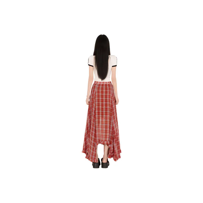 YINLEI Casual Long Skirt Women's-2