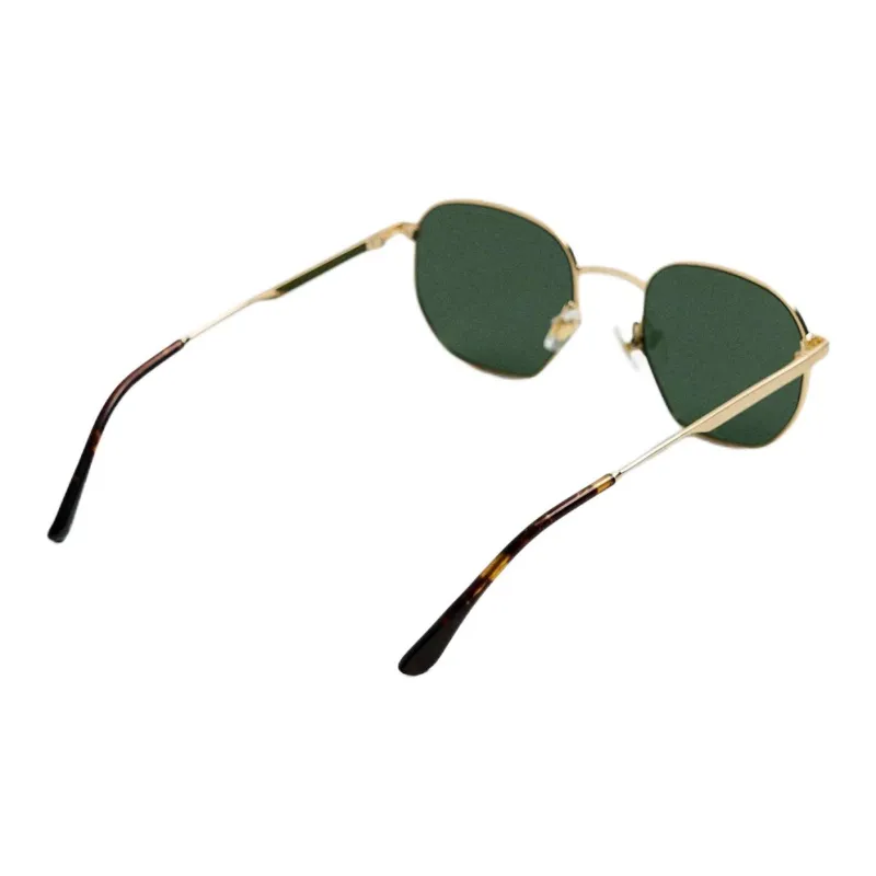 ZARA Metallic Nylon Irregular Shape Sunglasses Men's Gold-3