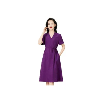 Yi Mengyuan Silk Short Sleeved Dress Women's