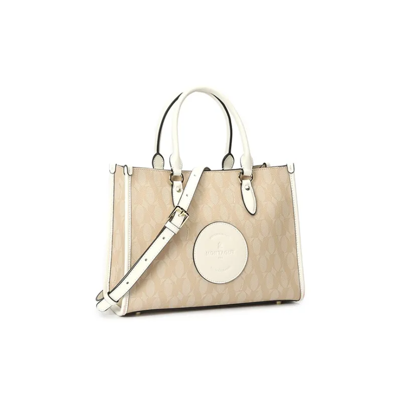 Montagut PVC Tote Bag, Handbag Women's Ecru-1
