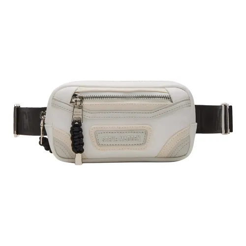 STEVE MADDEN Synthetic Material One Shoulder Crossbody Fanny Pack Women's White