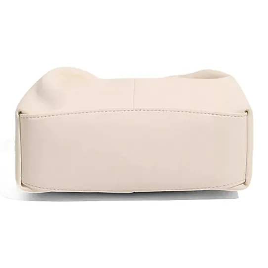 CLEVER& KETCH PU Cloud Bag, One Shoulder Handbag Women's Ecru/Black/Pink-3