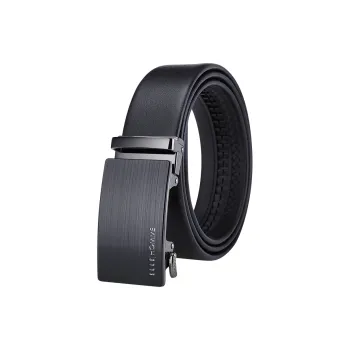 ELLE HOMME Cow Leather Belts Men's Width 3.5cm