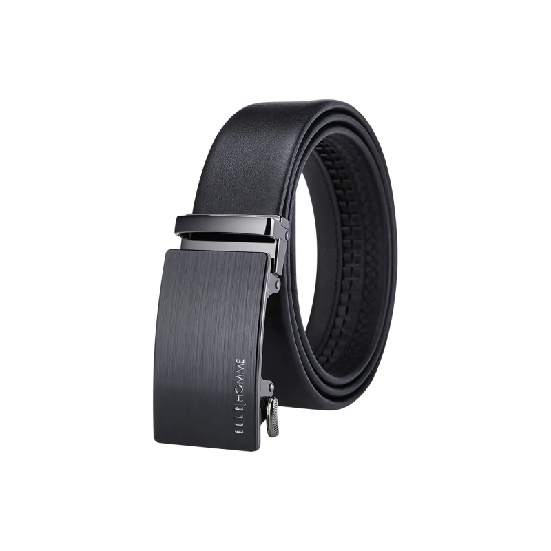 ELLE HOMME Cow Leather Belts Men's Width 3.5cm-0
