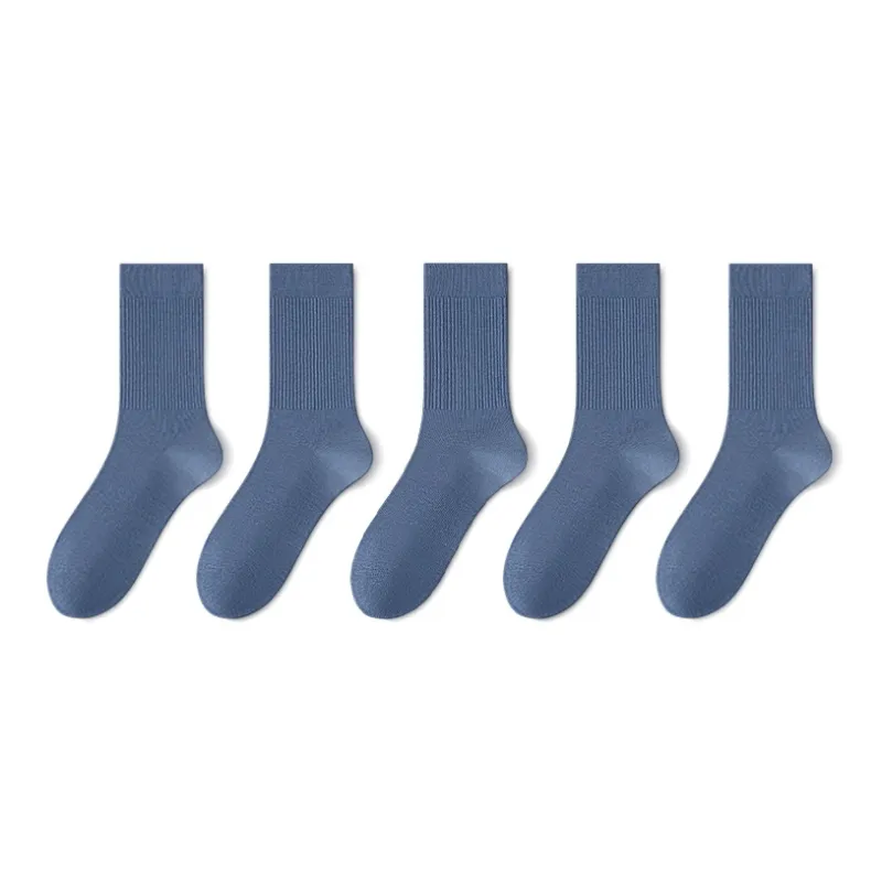 LUOLIAN Mid Calf Socks Men's 5 Pack-11