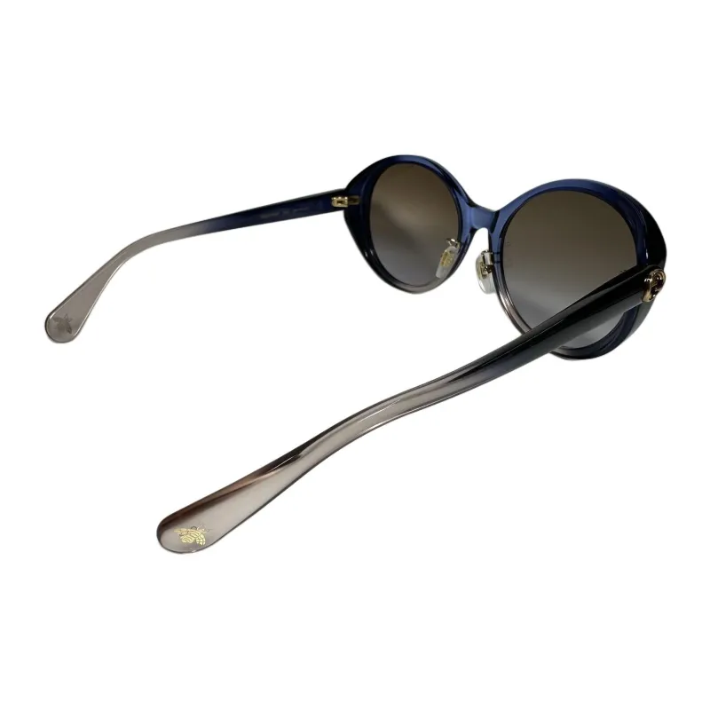 GUCCI Plastic Round Sunglasses Unisex Blue-2