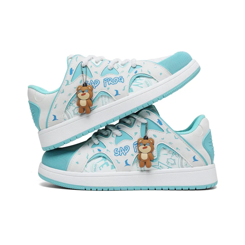Pepe The Frog Low Top Skateboard Shoes Unisex-16