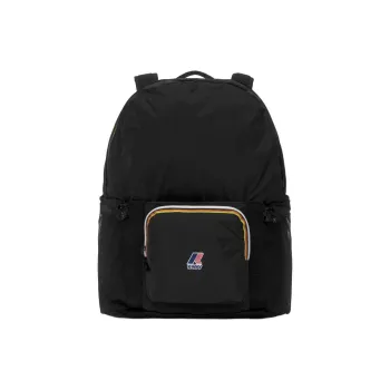 K WAY Nylon Backpack Unisex Black