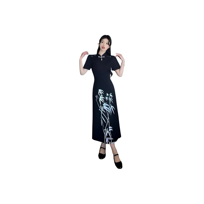Mu Xiao Xin Short Sleeved Dress Women's-0