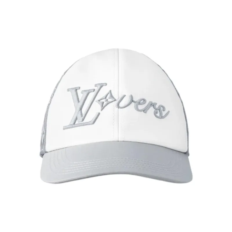 LOUIS VUITTON Cotton Baseball Caps Unisex Gray-1
