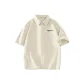 [Ice Silk Sun Protection Shirt]Apricot (Ho Red Beans Black Chest Logo)